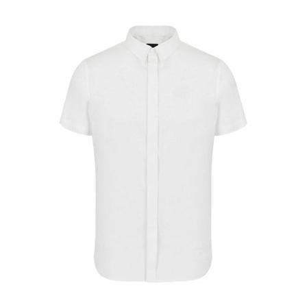 Armani Exchange, Short Sleeve Shirts Wit, Heren, Maat:M
