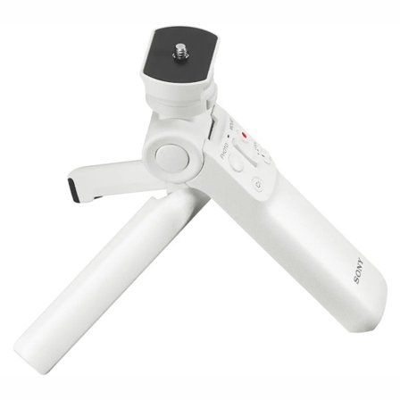 Sony Wireless Bluetooth Shooting Grip and Tripod for still and video, ideal for vlogging (GP-VPT2BT), White