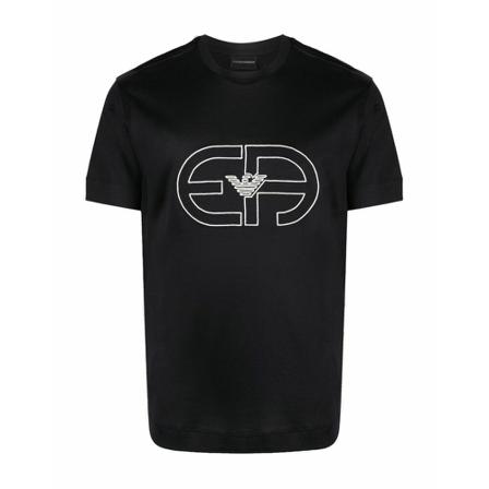 Emporio Armani, T-Shirts Blauw, Heren, Maat:XL