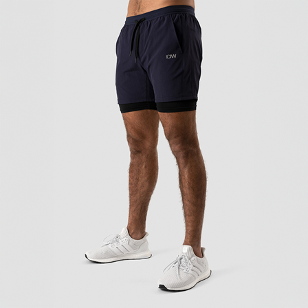 ICANIWILL Workout 2-in-1 Shorts Sininen