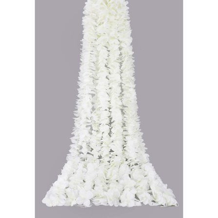 4 stk. Hvide Kunstige Blomster Silke Wisteria Girlande Falske Han