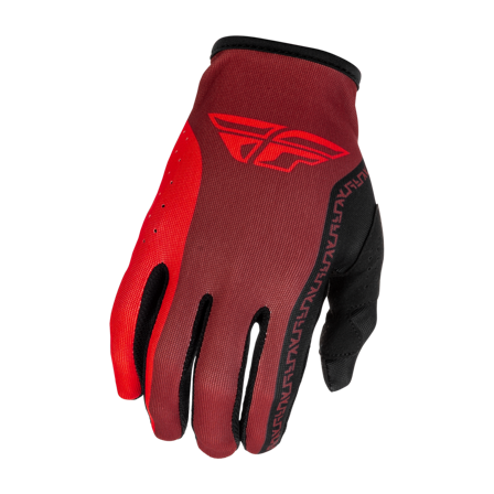 FLY Racing Lite V26 Youth MX Gloves Black/Red S