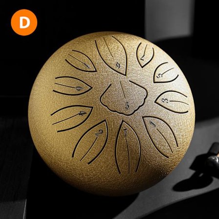 Stål tunga trumma 13 tum 15 noter musikinstrument handpan Guld