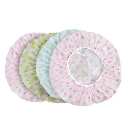 4 stk. Dusjhette for kvinner og jenter, vanntett dusjhette for voksne, kjøkken, røykbeskyttende hatt, støvtette hatter for hjemmerengjøring Ha (LGL)