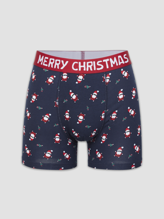 MATCH - Jolly juleboxer - Redford - Herre - Pysjamas & Undertøy - Blå - S - 65% viskose, 30% bomull, 5% elastan