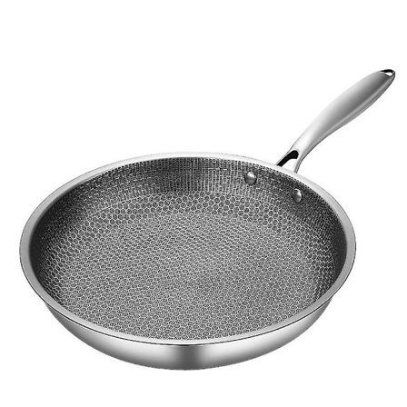 Rustfrit Stål Stegepande Non-stick Gryde 28cm Stegt Bøf Gryde Saucepan Ensidig Honningkam