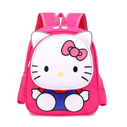 Sanrio rygsæk med min melodi & Kuromi - Stor kapacitet, letvægts, lynlås, stilfuld nylon taske til skole, rejser og arbejde - Tilgængelig[D]