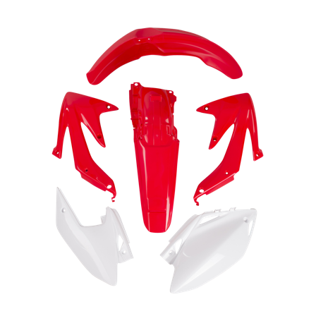 Kit Plastiche Rtech Rosso-Bianco - Honda CRF 450R 2011-2012