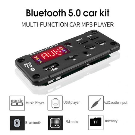 Langaton Bluetooth 5.0 MP3-soitin Dekooderikorttimoduuli DC 5-12V Kaukosäädin USB TF FM-radio AUX