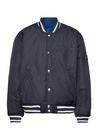 Reversible Jacquard Bomber Blue Tommy Hilfiger