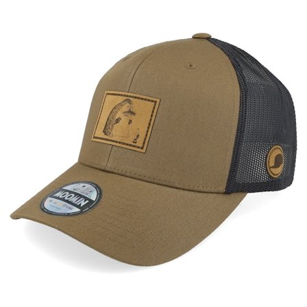 Moomin - Brun trucker Kasket - The Groke Engraved Patch Brown/Black Trucker @ Hatstore