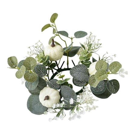 Kunstig Græskar Lyskrans Blomster Borddekoration Bordpynt Falsk Blomst Søjle Lyskrans til Hjem Bryllup Borddekoration