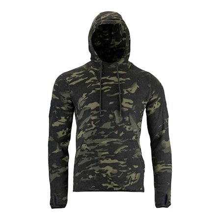 Viper Tactical Camo Fleece Hoodie för män, Svart, Storlek S