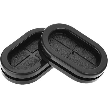 Gummi Kabelforskruning Oval Øje Dobbeltsidet Støtte Dimension 35 x 20mm Gummi Kabelforskruning Beskyttelse 4stk