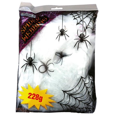Spindelnät 228g - Halloween Dekoration - Kalaslagret.se