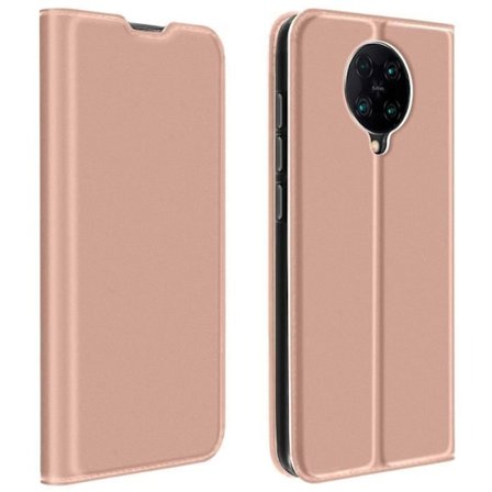 Housse - DUX DUCIS - Poco F2 Pro - Øko-læder - Video støtte - Kortholder - Rose Gold