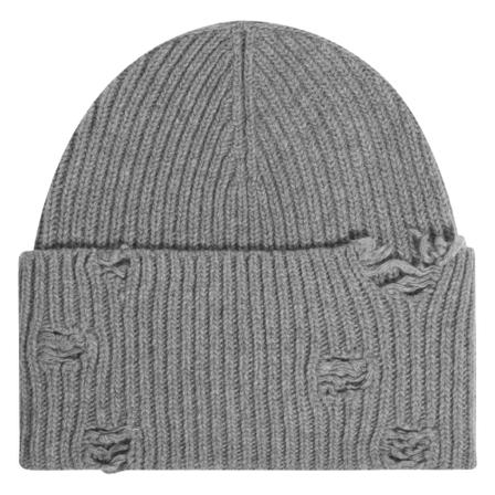 Han Kjøbenhavn Distressed Beanie brun, Dam Hattar, Dam, Storlek: ONE SIZE