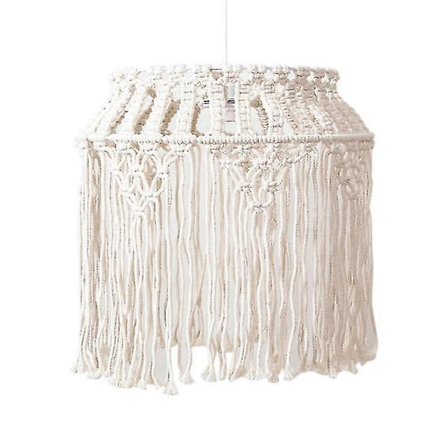 40x40cm Bohemisk Fransad Makramé Väggbonad Lampskärm