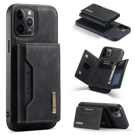 Läderfodral Till Iphone14 Pro Svart Delad Korthållare Magnet