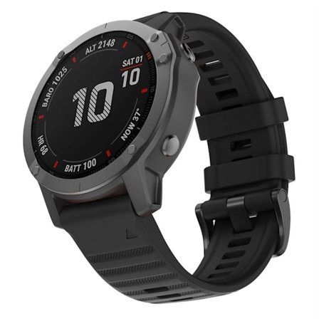 Garmin Fenix 7X Klockarmband i Silikon - Svart