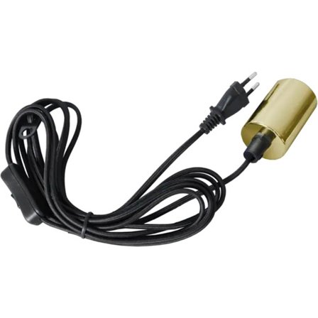 Star Trading - Tilbehør til innebelysning Sladdstall E27 Stil 294-12-1 Svart