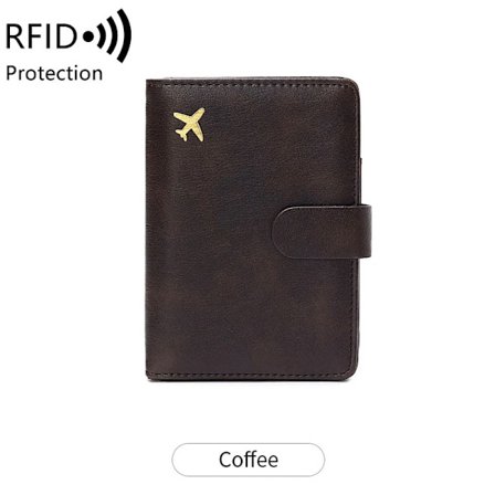 Passdeksler RFID Passport Clip KAFFE