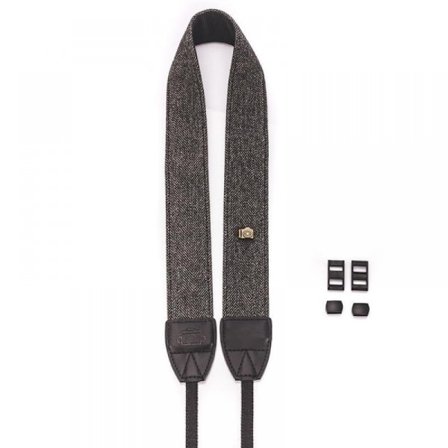 Kamerarem Sling Belt (Grå), Säkerhets tvärs över kroppen för alla DSLR-kameror för kvinnor och män