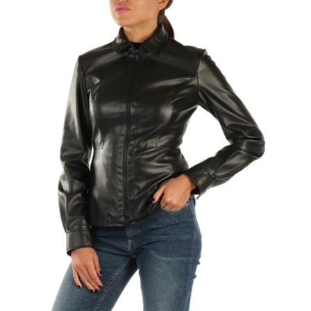 Trussardi Leather Jakke Sort, Dame
