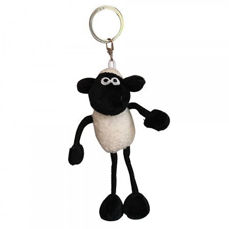Shaun the Sheep Plys Rygsæk Clip, Sort og Hvid, God Gaveidé