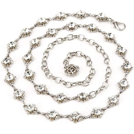 Kvinders Rhinestone Bryllup Sash Kæde Bælte Taljebælte Hoftebælte Rhinestone Bryllup