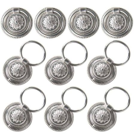 10 styks Drop Ring Håndtag Skuffe Knop Kommode Håndtag