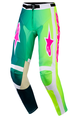 Pantaloni Motocross Alpinestars Racer Portal verde/alb/negru 32