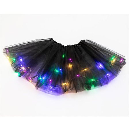 Led Glowing Light Flower Princess Tutu Skirts Fairy Costume For Girl Light Up Skirt Glow Headband Wedding Party Costume Cosplay