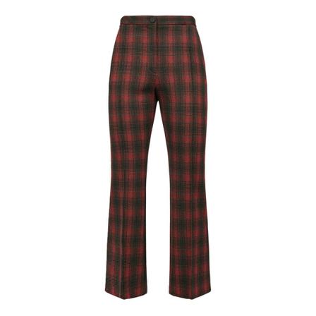 Pinko Gaio 1 Bukser Punto Fantasia fabric Brun, Dame Bukser, Størrelse: L