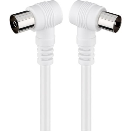 Goobay Vinklet antennekabel (koaksialkontakt 90° > koaksialudtag 90°, 5 m) 147