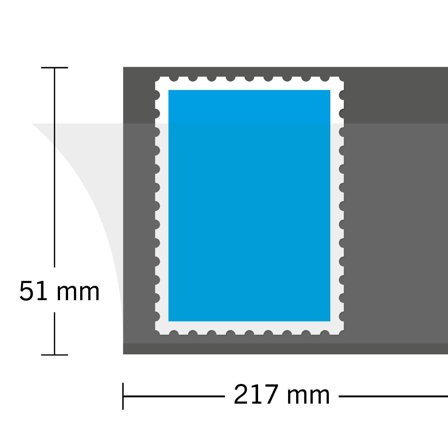 Leuchtturm HAWID - Striber - 217x51 mm - Sort - 25 stk