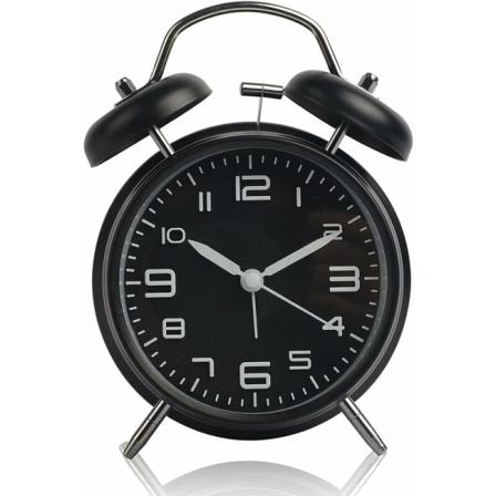 Klassisk klockalarm Vintage tyst väckarklocka med nattlampa, belyst analog väckarklocka för vuxna barn
