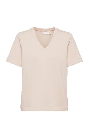 Becaiw Karmen V T-Shirt Cream InWear