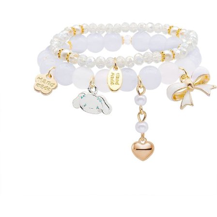 Cinnamoroll Krystalarmbånd Kuromi og My Melody Sanrio Armbånd Søde Kawaii Matchende Perlearmbånd til Bedste Ven