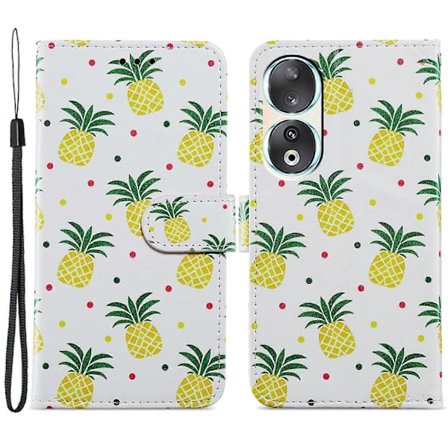 For Honor 90 Wallet Etui Trykt Mønster PU Læder Flip Stand Cover