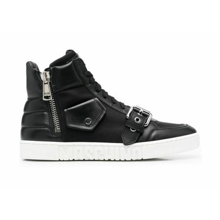 Moschino - Sneakers - Svart - Herr - Storlek: 45 Eu, Herr, Storlek: 45 EU