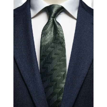 John Henric Tie Herringbone Kostymtillbehör Herr Grön 8