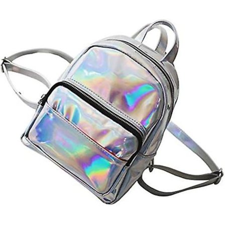 Flickans laserhologrambagage Casual Satchel Mini Hologram skolväska axelväska för resor