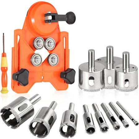 Diamant hålsåg, justerbar stanslokaliserings kakelhålsåg med 11p