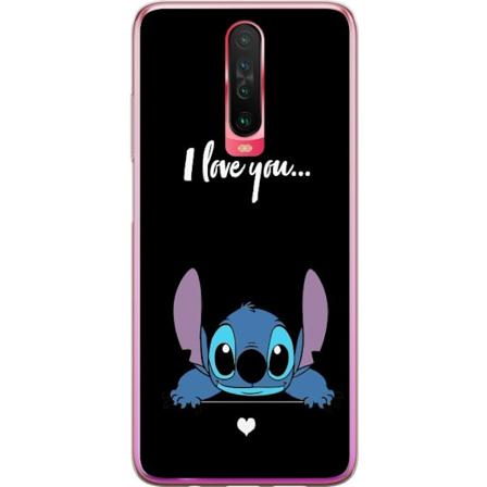 Xiaomi Redmi K30 Gennemsigtig cover Stitch Jeg Elsker Dig