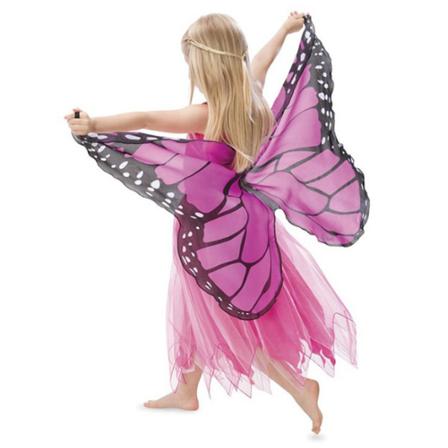 Butterfly Fairy Halloween Kostym Änglavingar För Barn Purple