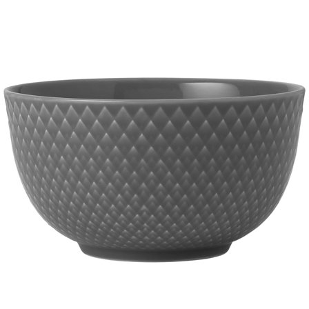 Lyngby porcelæn Rhombe Earth kulho 11 cm, slate