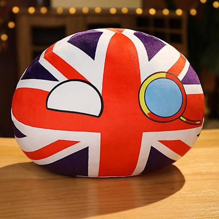 30 cm Puolala-pallo Pehmolelu T ytetty Pehme Anime Country Ball Pehmolelu Tyyny Lasten Lahja English ball