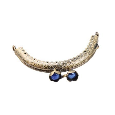 Handväska Ram Kyss lås Handväska lås Ram MÖRKBLÅ