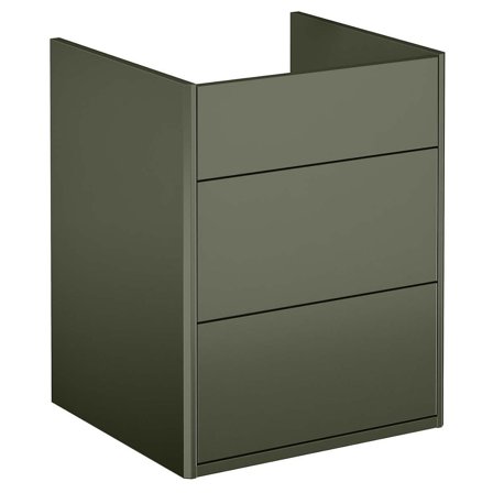 Gustavsberg Graphic Kommod grön, 45 cm Utan tvättställ, Badrum